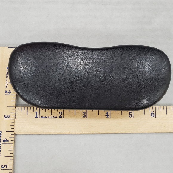 Ray Ban glasses case and cleaning cloth black with gray velvet lining - Picture 8 of 9